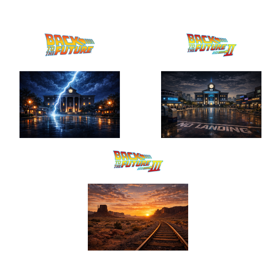 Vitrina para LEGO® Icons 10300 – Máquina del Tiempo de Regreso al Futuro