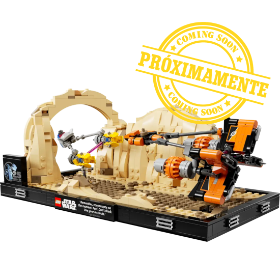 Vitrina para LEGO® Star Wars™ 75380 – Diorama: Carrera de Vainas de Mos Espa