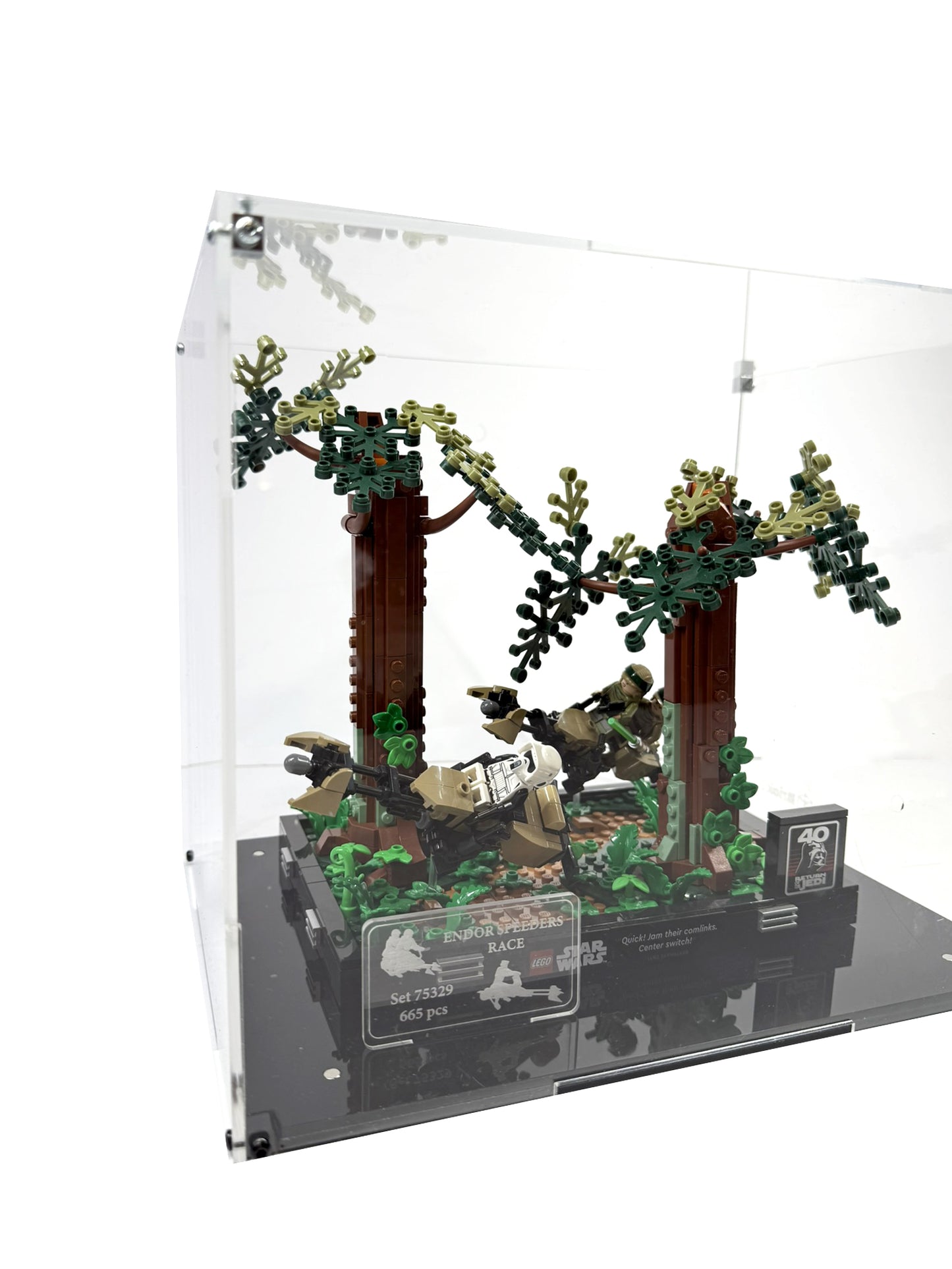 Vitrina para LEGO® Star Wars™ 75353 – Diorama: Duelo de Speeders en Endor™