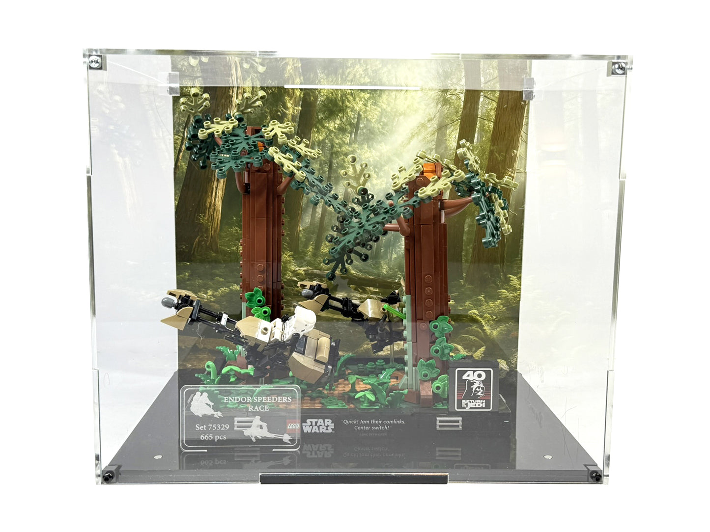 Vitrina para LEGO® Star Wars™ 75353 – Diorama: Duelo de Speeders en Endor™