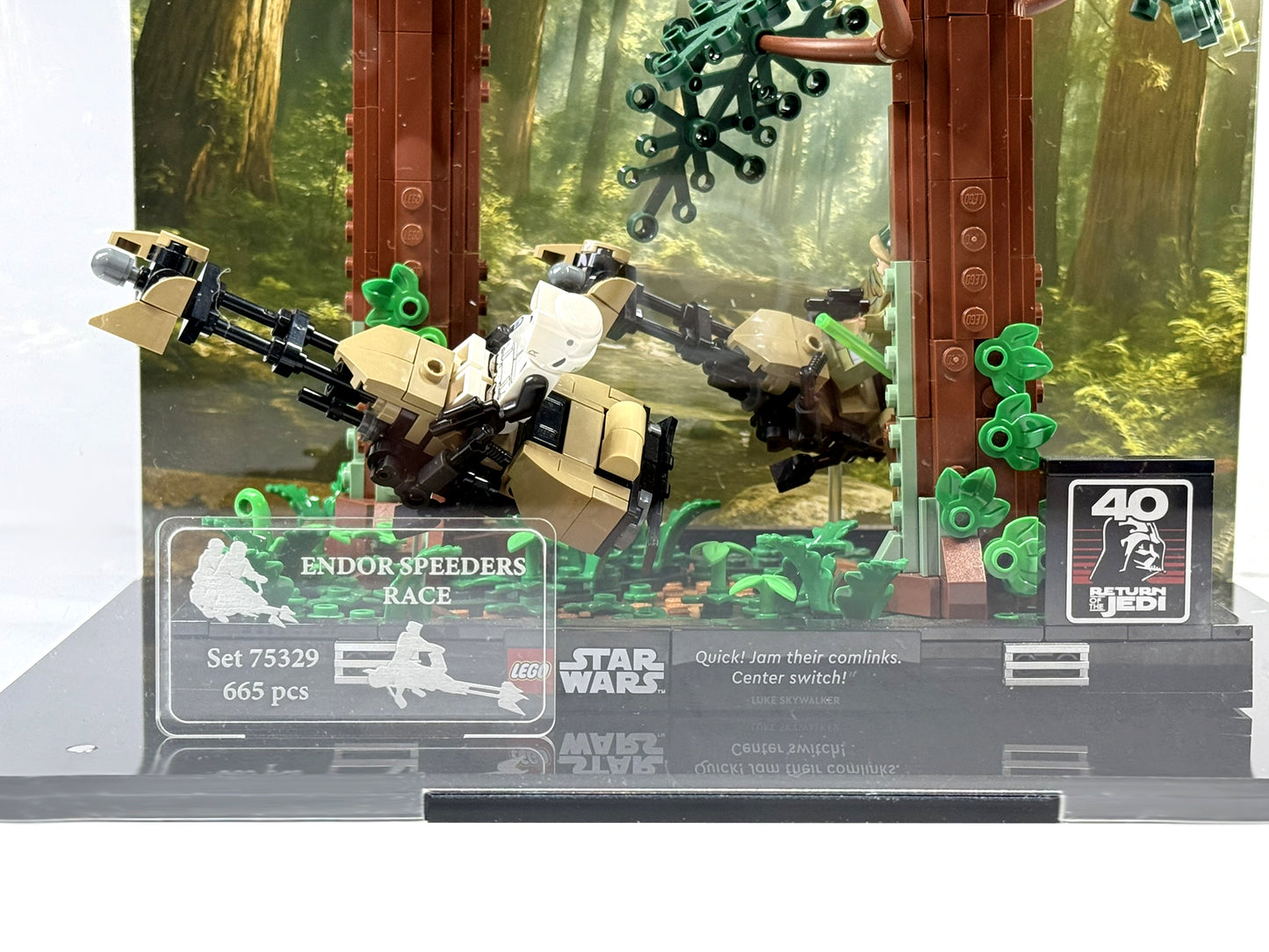 Vitrina para LEGO® Star Wars™ 75353 – Diorama: Duelo de Speeders en Endor™