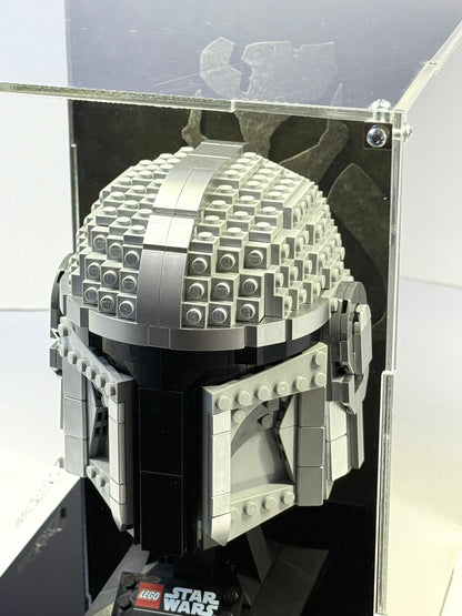 Vitrina para LEGO® Star Wars™ 75328 – Casco del Mandaloriano (The Mandalorian™)