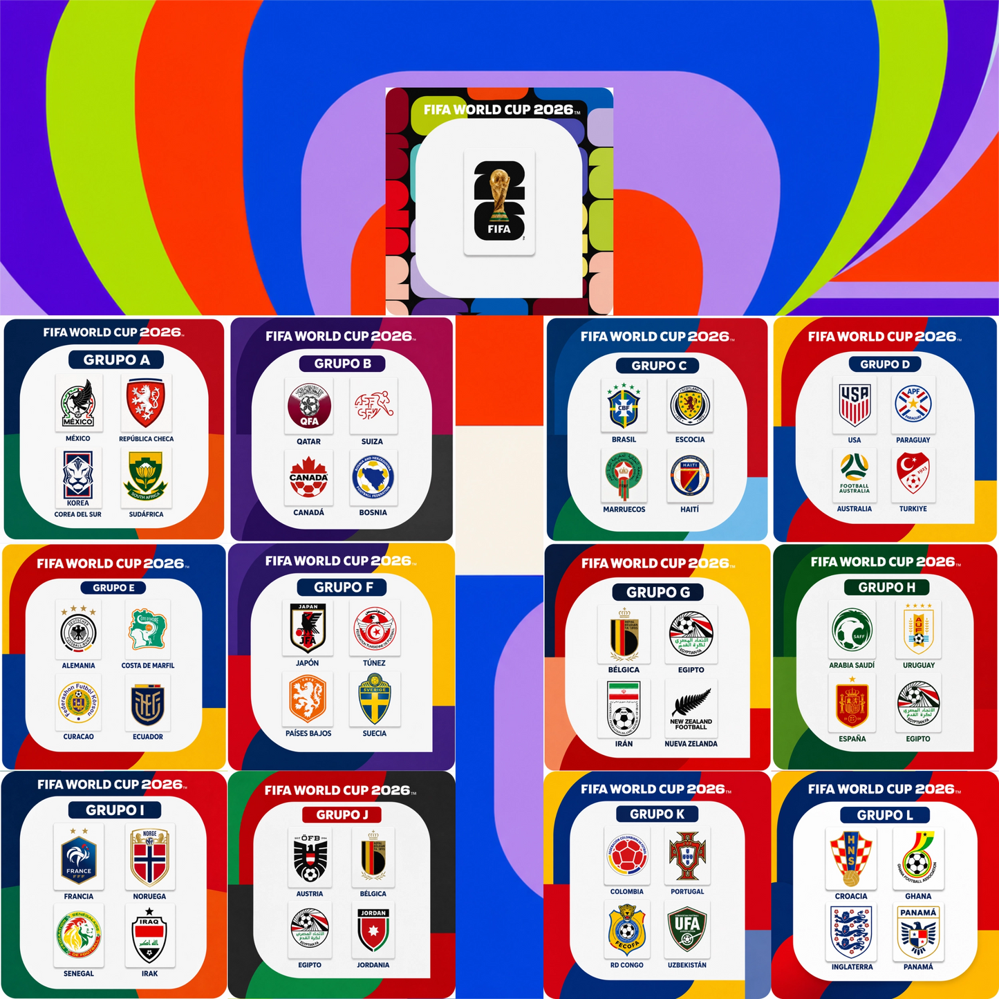 World Cup 2026 Collection (Tile LEGO® 2x3 Personalizado)
