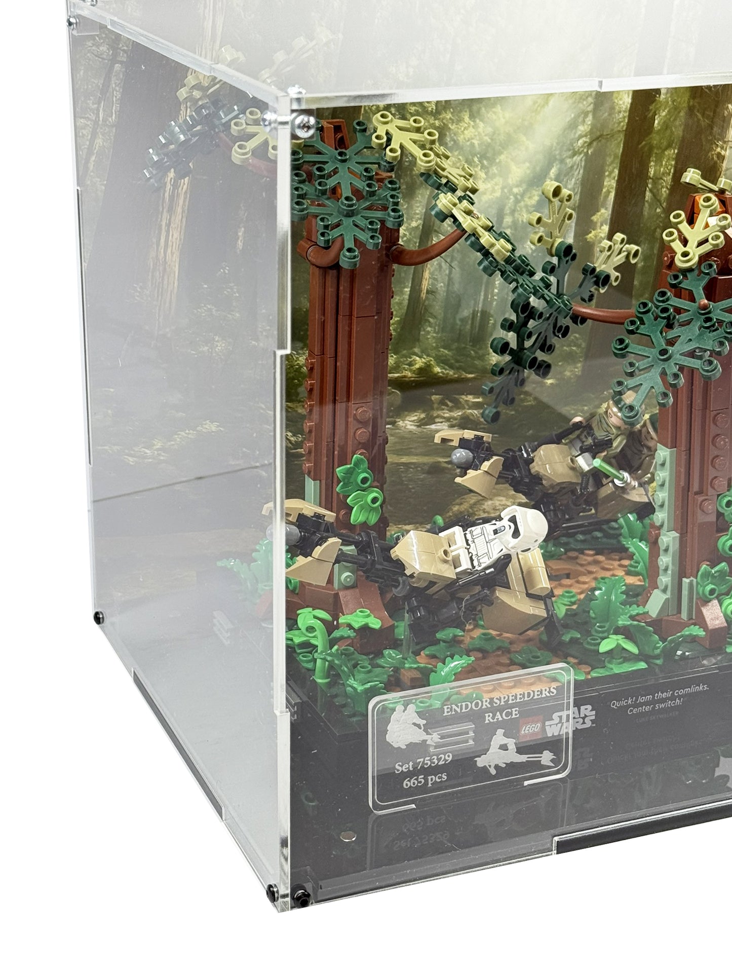Vitrina para LEGO® Star Wars™ 75353 – Diorama: Duelo de Speeders en Endor™