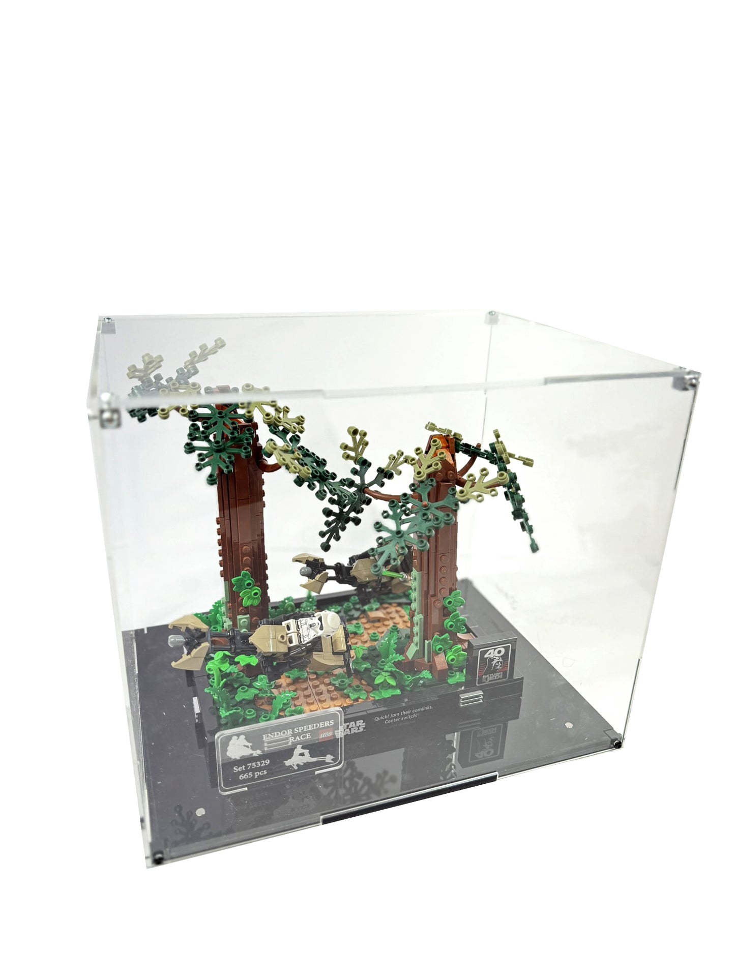 Vitrina para LEGO® Star Wars™ 75353 – Diorama: Duelo de Speeders en Endor™