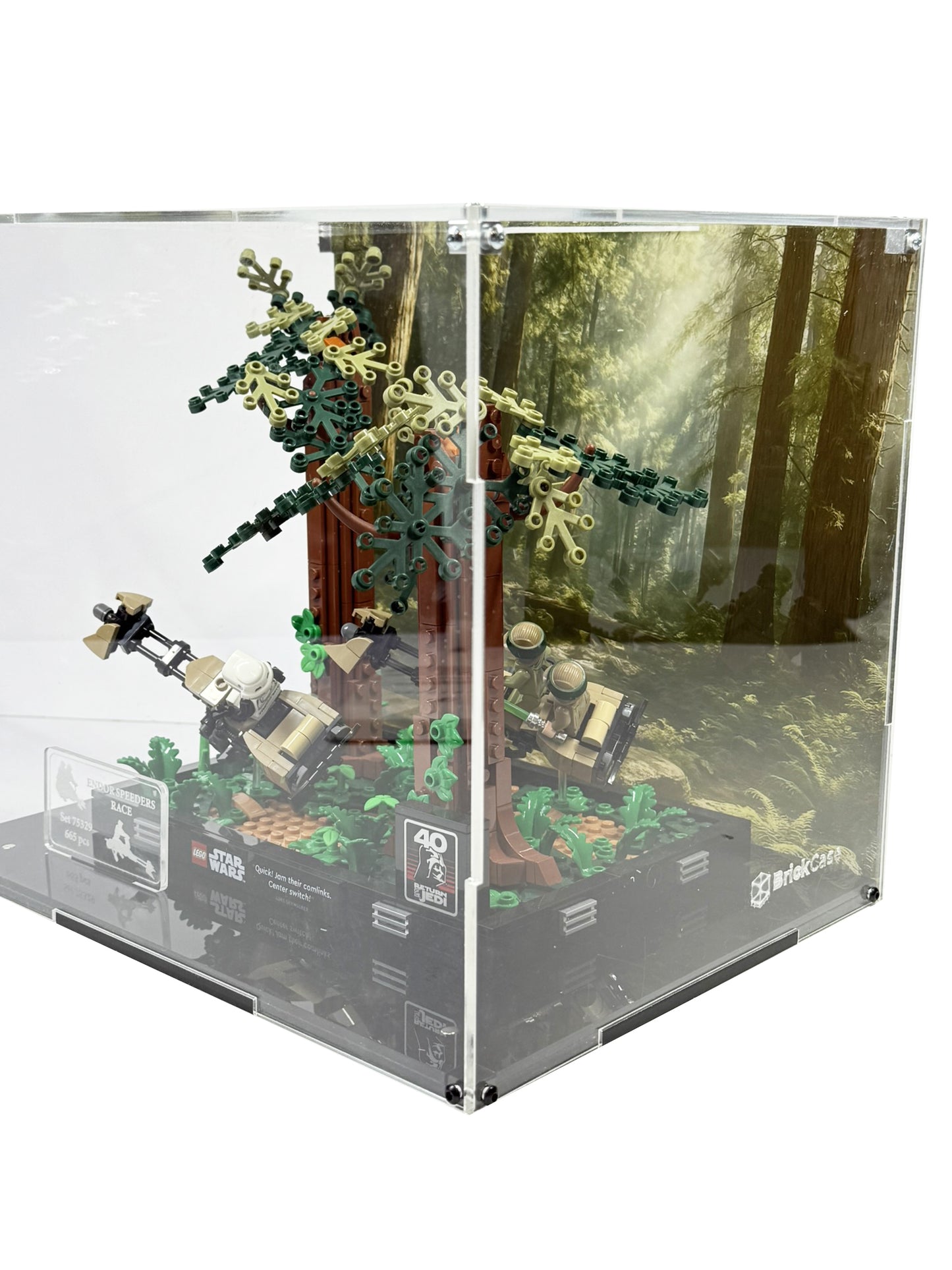Vitrina para LEGO® Star Wars™ 75353 – Diorama: Duelo de Speeders en Endor™