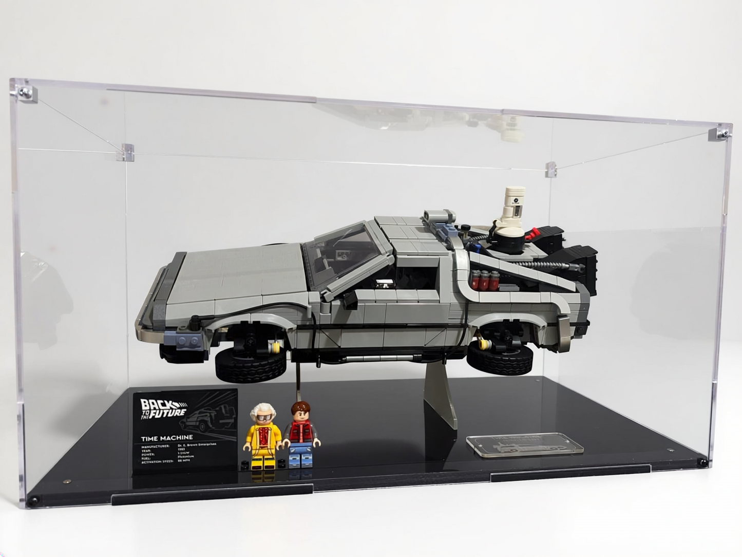 Vitrina para LEGO® Icons  10300 – Máquina del Tiempo de Regreso al Futuro