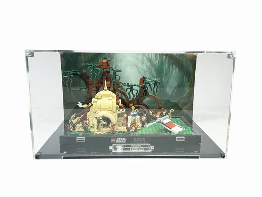 Vitrina para LEGO® Star Wars™ 75330 – Diorama: Entrenamiento Jedi™ en Dagobah™