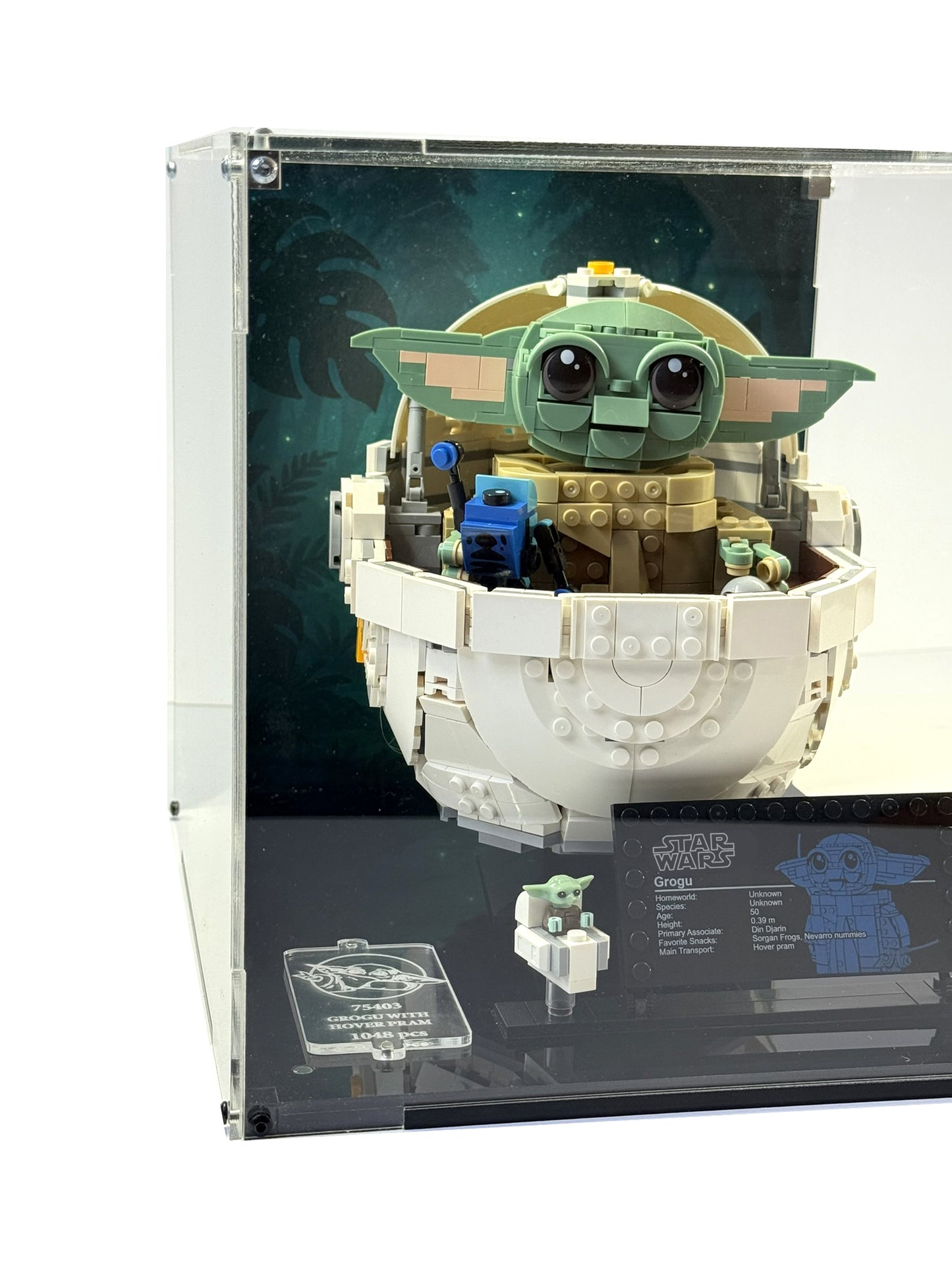 Vitrina LEGO® Star Wars™ 75403 – Grogu™ con Aerocuna