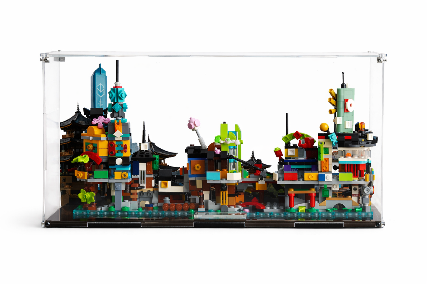Vitrina para LEGO® NINJAGO® Micro City – Sets 40703 + 40704 + 40705 + 40706