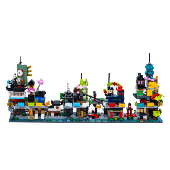 Vitrina para LEGO® NINJAGO® Micro City – Sets 40703 + 40704 + 40705 + 40706