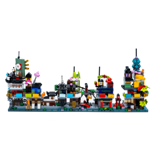 Vitrina para LEGO® NINJAGO® Micro City – Sets 40703 + 40704 + 40705 + 40706
