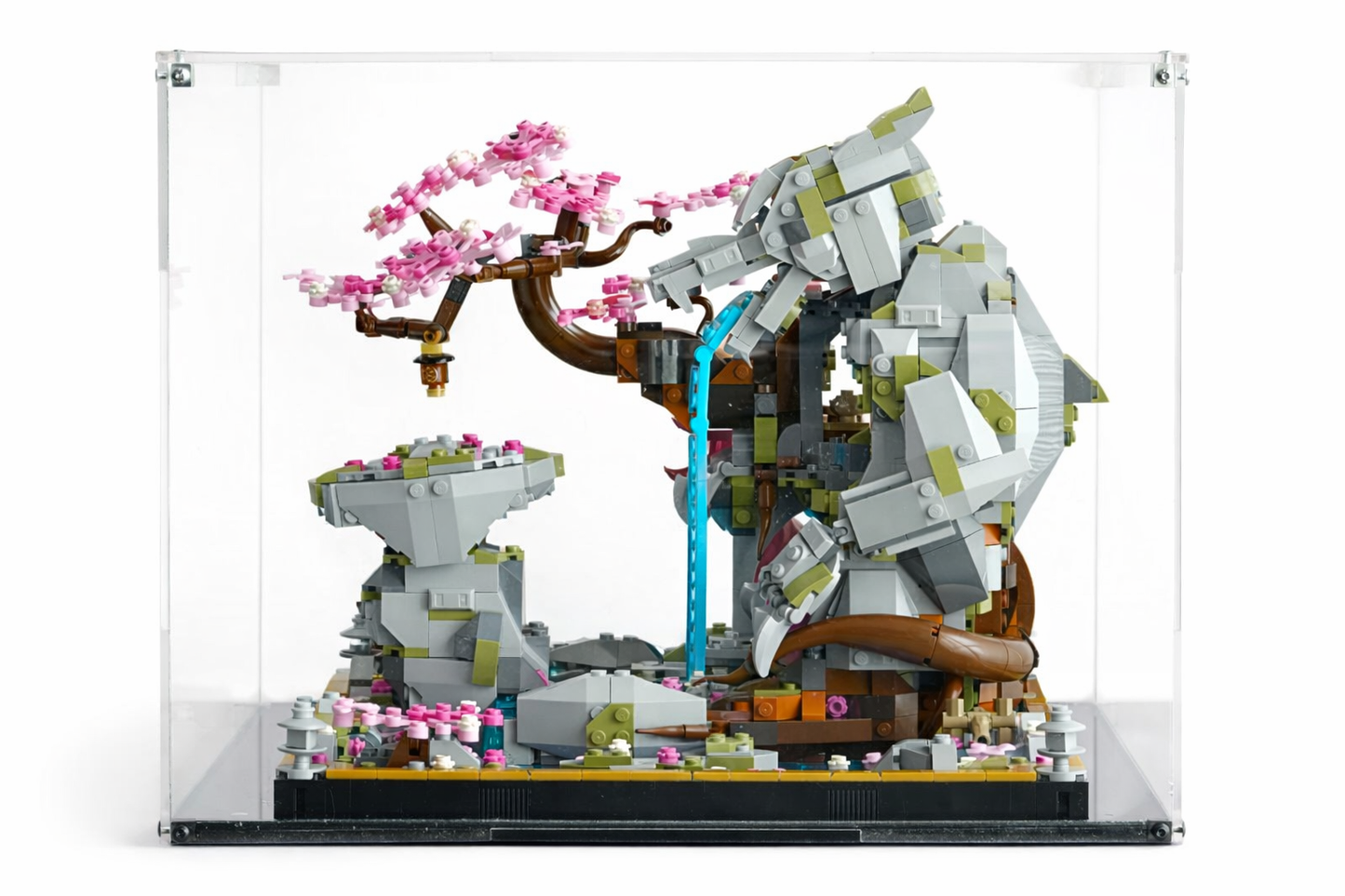 Vitrina para LEGO® NINJAGO® 71819 – Santuario de Piedra del Dragón (Diseñado con Base de Influencer)