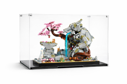 Vitrina para LEGO® NINJAGO® 71819 – Santuario de Piedra del Dragón (Diseñado con Base de Influencer)